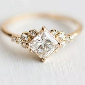 Yellow Gold Cubic Zirconia Ring